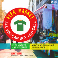 Flea Market Shop Ad Сообщение Instagram template