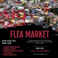 Flea market Video design instagram Quadrat (1:1) template