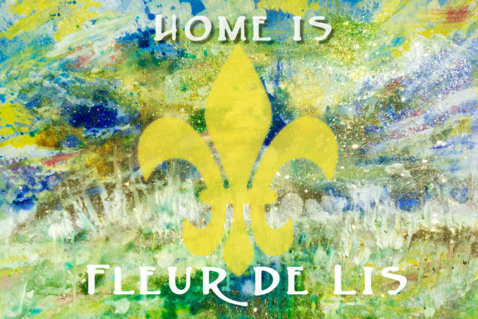 fleur de lis template postermywall