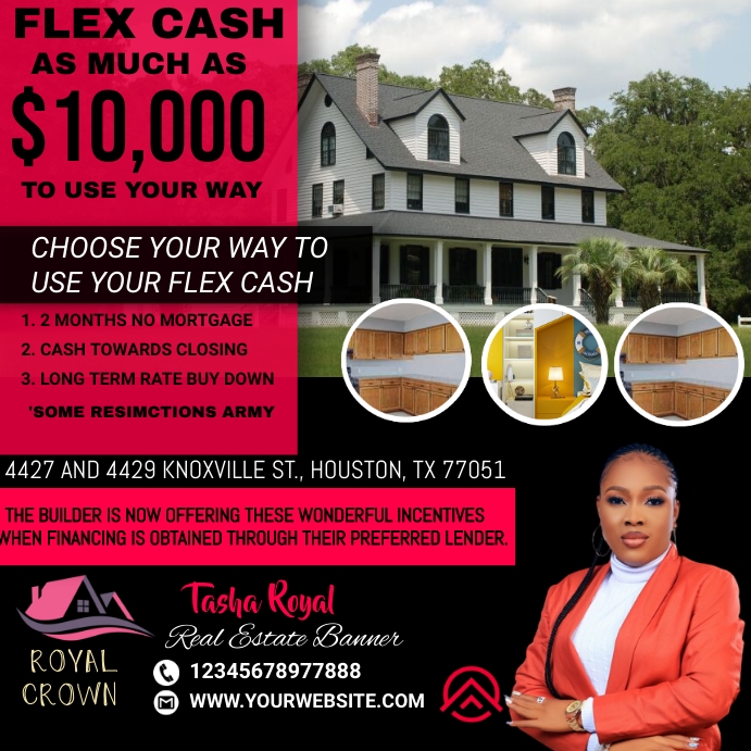 Flex Rent Pay Flyer.pdf flex cash home and real estate flyer Template | PosterMyWall