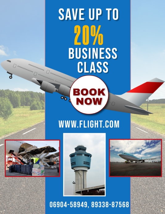 flight (1) Folheto (US Letter) template