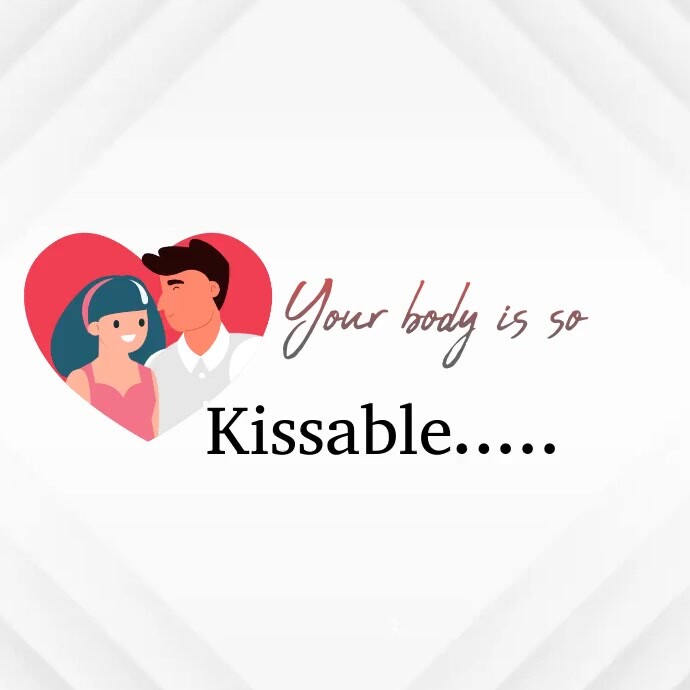 Flirting day Instagram Post template