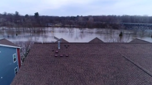 flood affected areas with houses video YouTube-miniature template