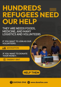 Flood Donation A4 template