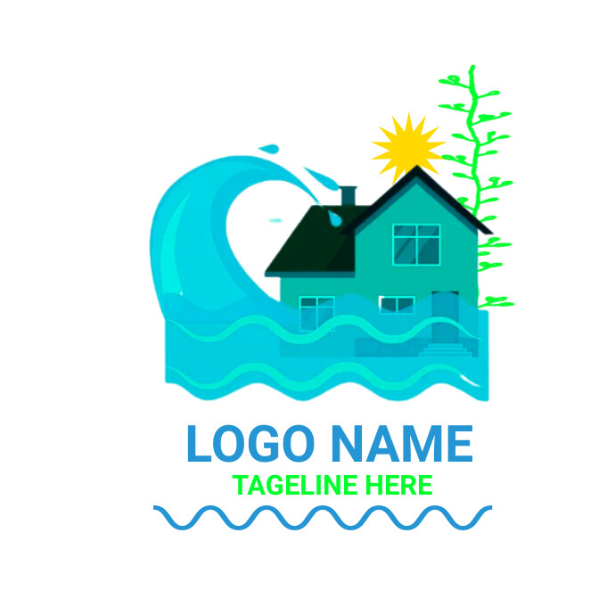 Flood Logo Rescue flood logo Template | PosterMyWall