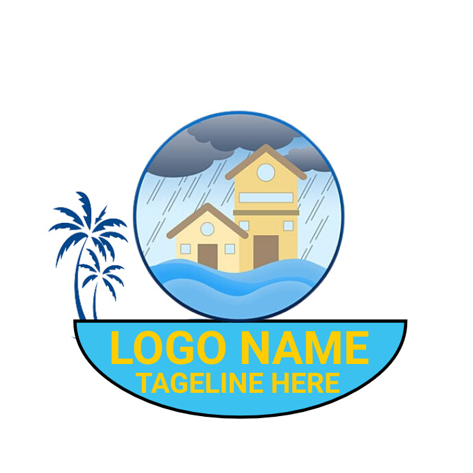 Flood Logo Rescue flood logo Template | PosterMyWall