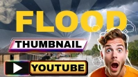 Flood Rain Thumbnail Design for Youtube template