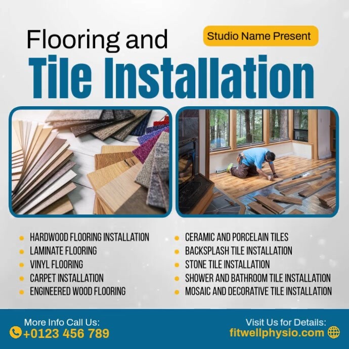 Flooring & Tile Installation Template | PosterMyWall
