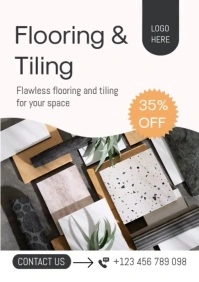 Flooring & Tiling Services Poster Template A2