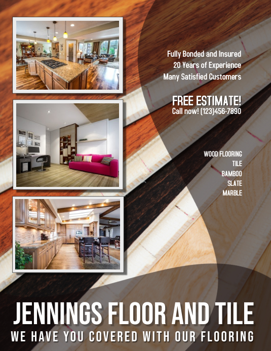 Flooring and Tile Advertisement Flyer Template | PosterMyWall