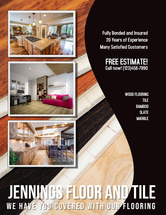 Flooring and Tile Advertisement Flyer Template | PosterMyWall