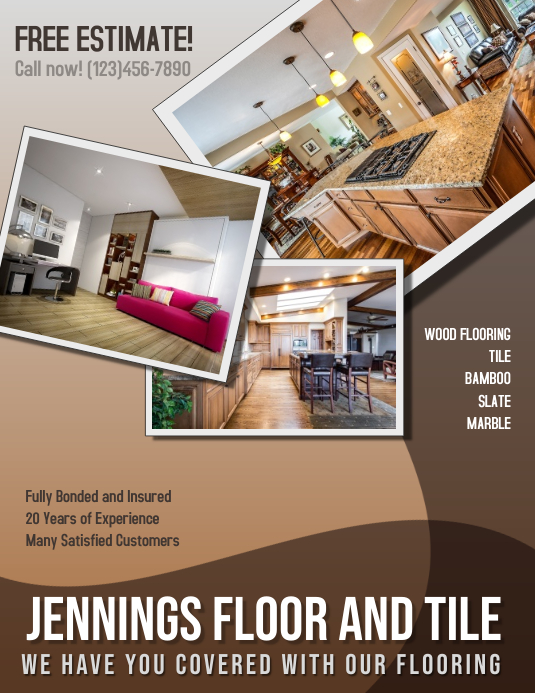 Flooring and Tile Advertisement Flyer Template | PosterMyWall