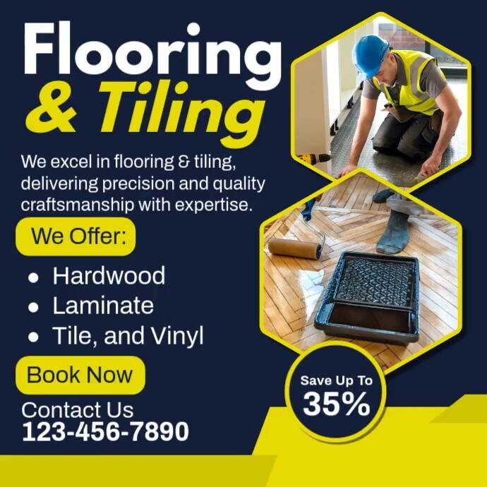 Flooring And Tiling Ads Template | PosterMyWall