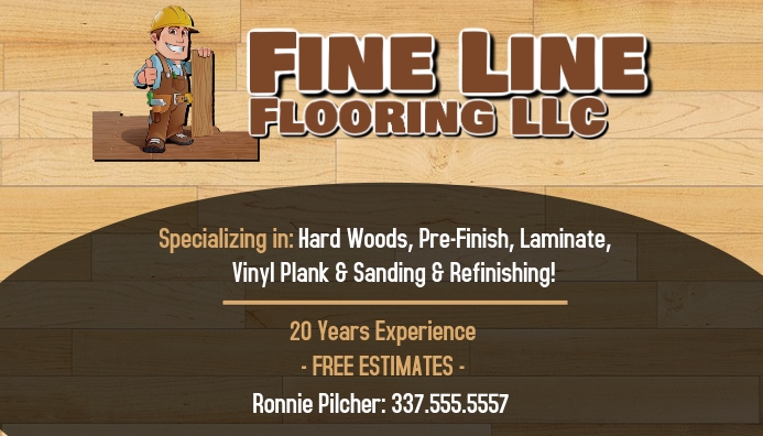 Flooring Company Business Card Template Postermywall