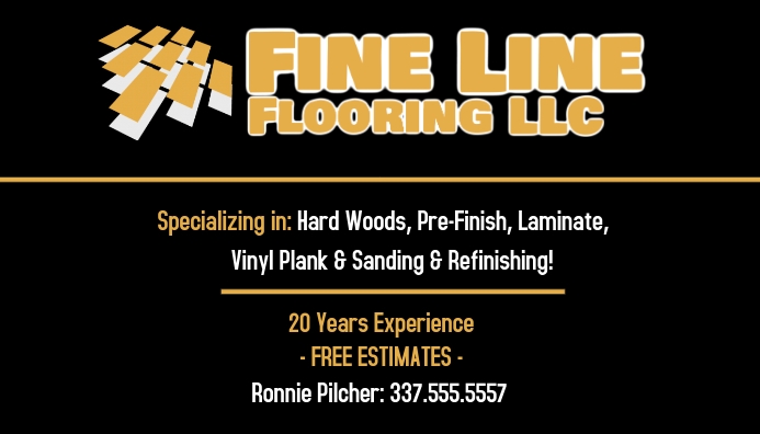 Copy Of Flooring Company Business Card Template Postermywall