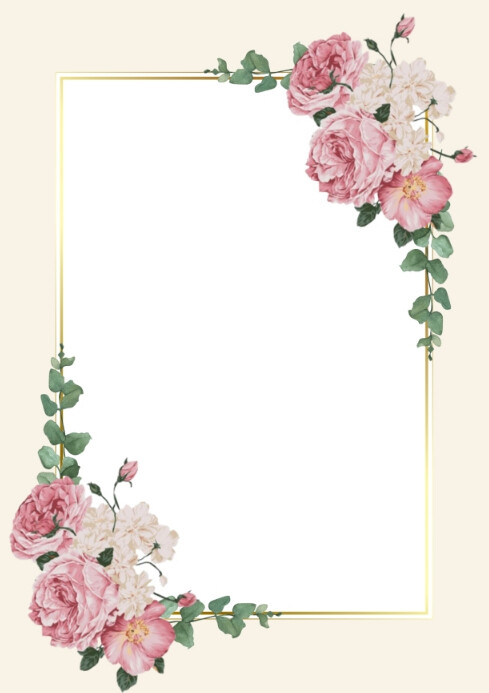 Flora Frame Template | PosterMyWall