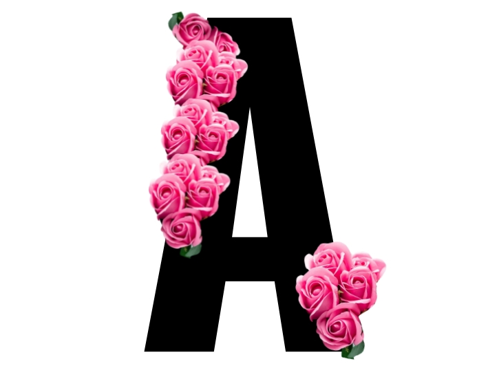Copy of Floral Alphabet A | PosterMyWall