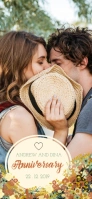Floral Anniversary Snapchat Filter template
