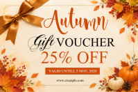 Kuning Autumn Gift Voucher Label Template