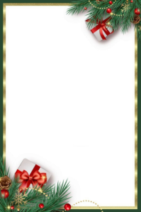 Floral Baubles Christmas Ornament Frame Poster template