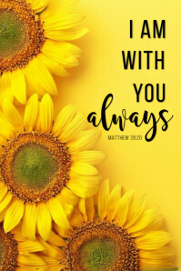Floral Bible Verse Art/ Faith Quote Poster template
