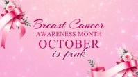 Floral Breast Cancer Awareness Digital Display (16:9) template
