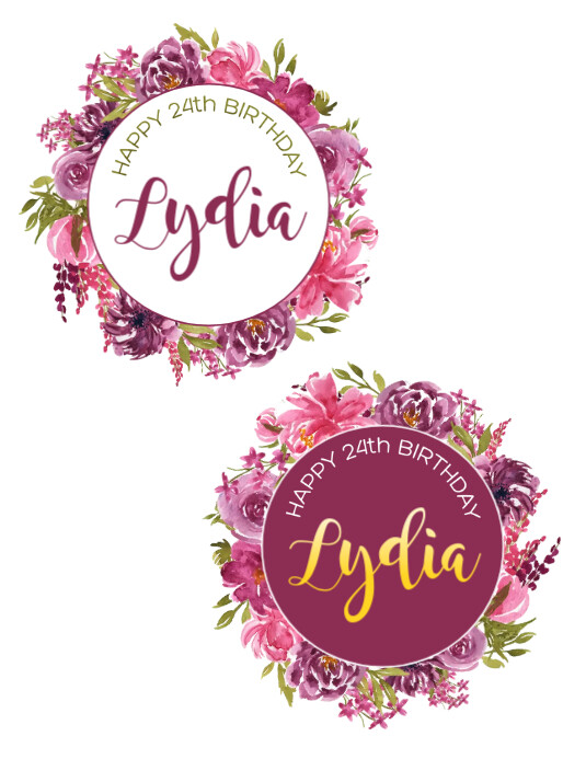 Printable Cake Topper Templates Edible Cake Toppers | Bridal Shower