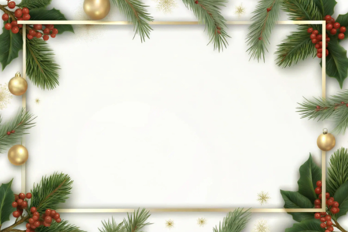 Floral Christmas Frame Template | PosterMyWall