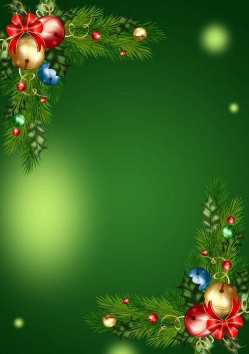 Plantilla de Floral Christmas Ornaments Border Frame A4 | PosterMyWall