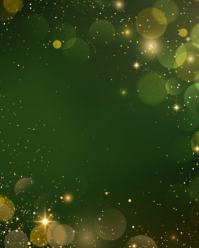 Floral Elegant Green And Gold Sparkle Background For Holiday, Christmas, And Celebration Designs Ins Instagram Portrait template