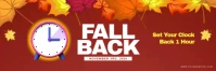 Floral Fall Back Tajuk Twitter template