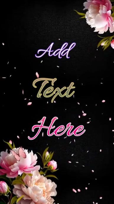 Floral Flower Background  Instagram Reel template