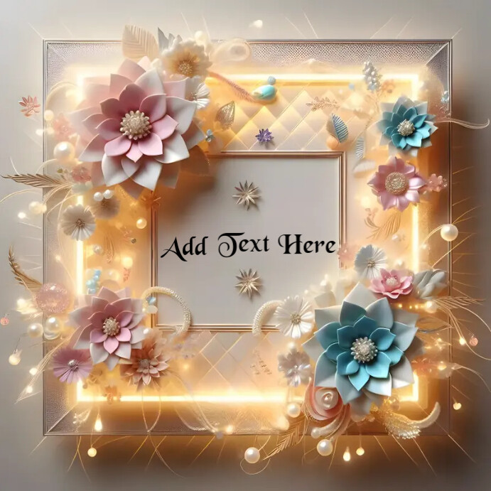 Plantilla de Floral Frame Template | PosterMyWall