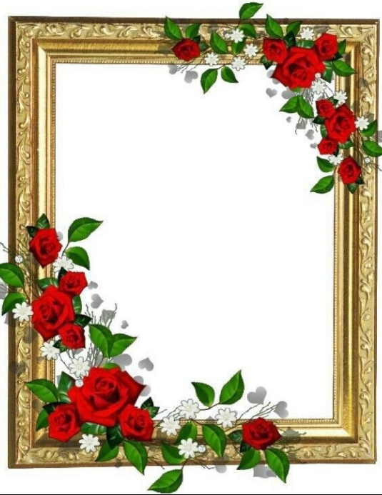 Wedding Frame Sample Layout Floral frame wedding template design | PosterMyWall