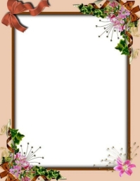 Wedding Frame Sample Layout Floral frame wedding template design | PosterMyWall