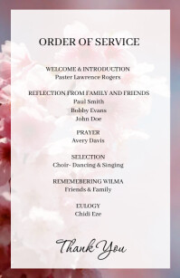 Funeral Order of service Template PosterMyWall Funeral Order of service Template PosterMyWall
