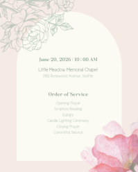 Белый Memorial Service Instagram Portrait Template - Page 2