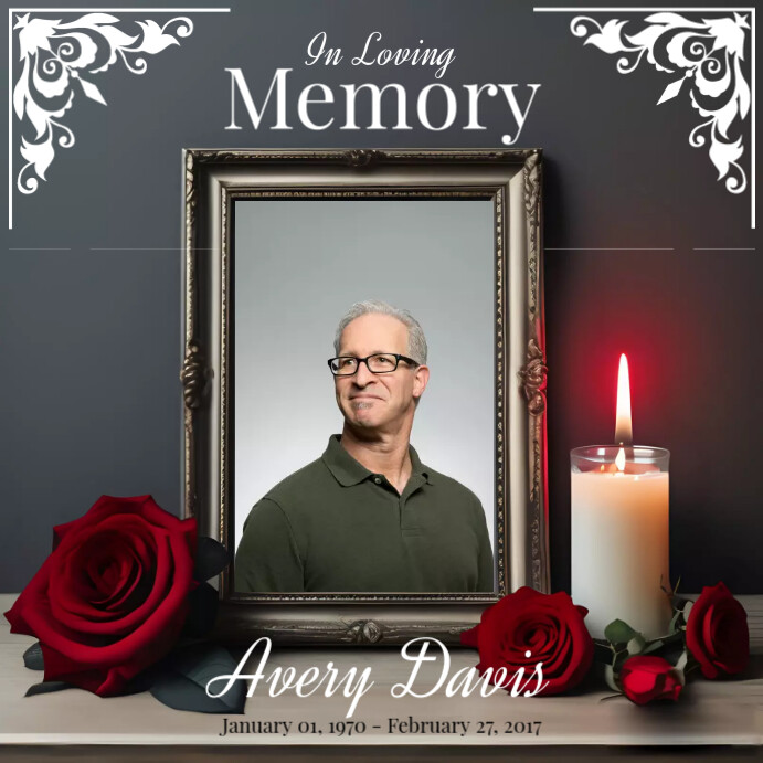 Floral Funeral Program Template PosterMyWall