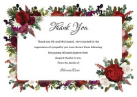 Funeral Thank You Card Template | PosterMyWall