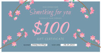 Floral Gift Voucher Facebook Shared Image template