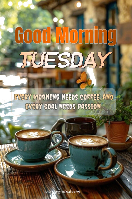 Copy of Floral Good Morning Tuesday Poster | PosterMyWall
