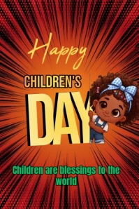 Floral Happy Children's Day Design Te Pinterest Graphic template