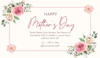 Floral Happy Mother's Day Tag template
