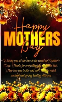 Floral Happy Mothers Day Us Legal template