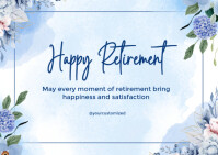 Blanco Retirement Postcard Template