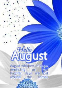 Welcome August Template | PosterMyWall