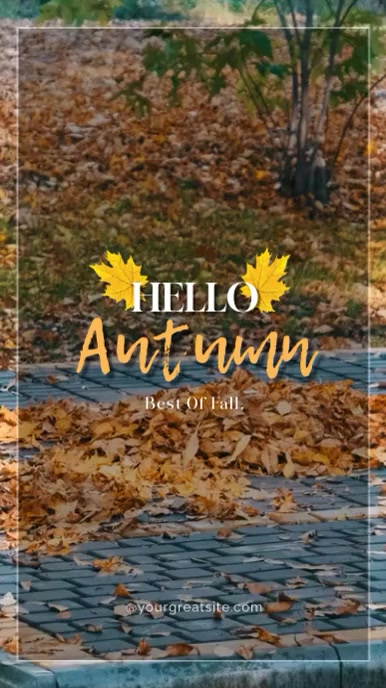 Copy of Floral Hello Autumn Instagram Reel | PosterMyWall