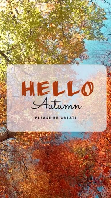 Copy of Floral Hello Autumn Instagram Reel | PosterMyWall