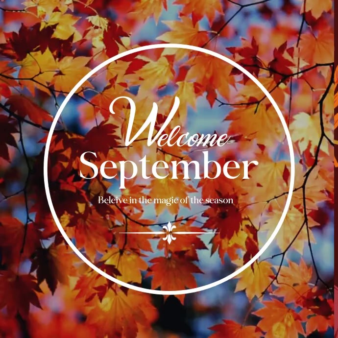 Floral Hello September Pos Instagram Template | PosterMyWall
