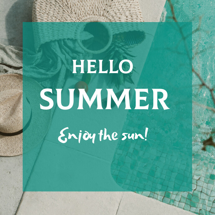 Modèle Floral Hello Summer Instagram Post | PosterMyWall